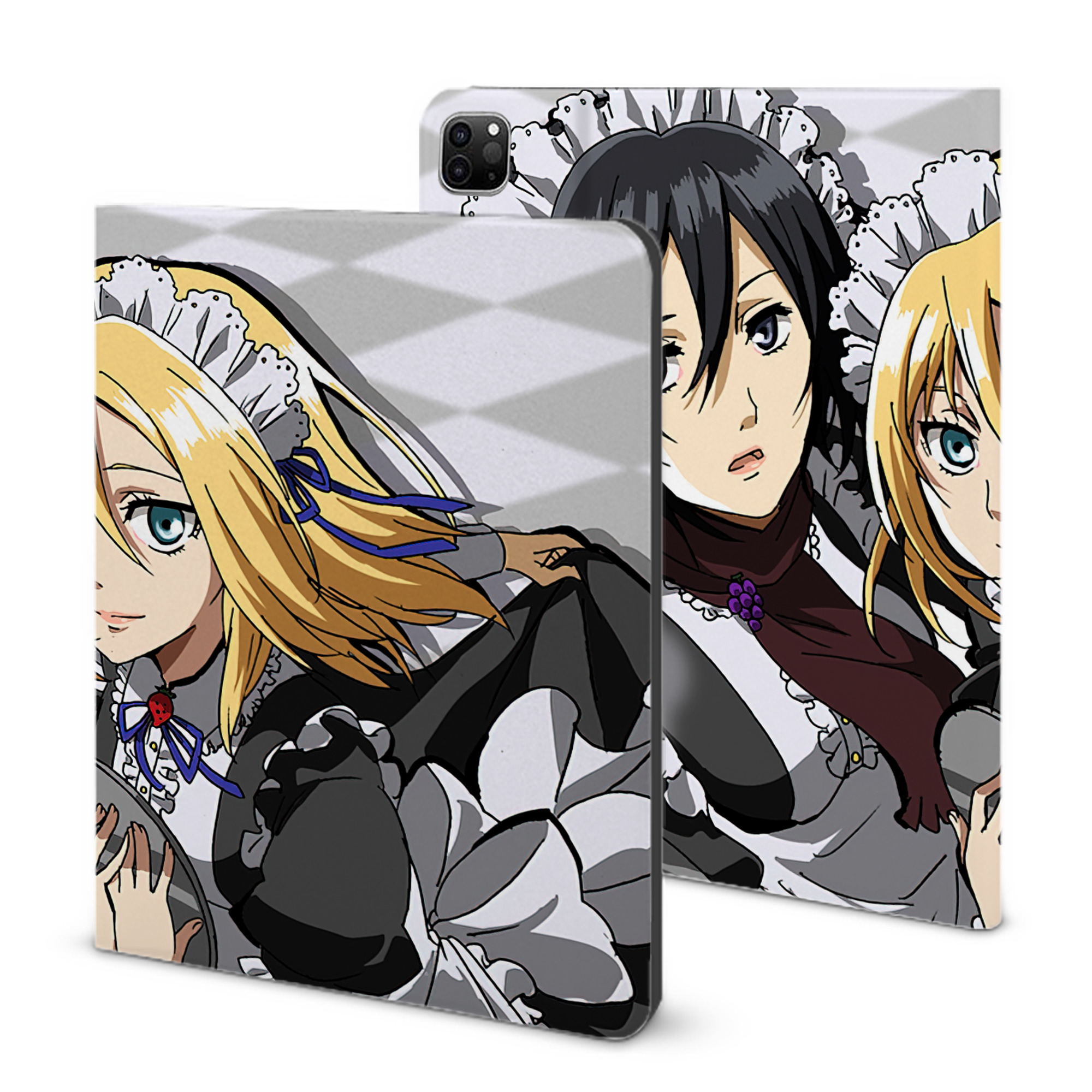 （画像用） 進撃の巨人 Attack on Titan IPad ケース ブック型 PUレザー TPU 耐衝撃 軽量 薄型 ペン収納なし 全面保護 IPad 各モデル対応